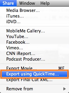 export ProRes in iMovie