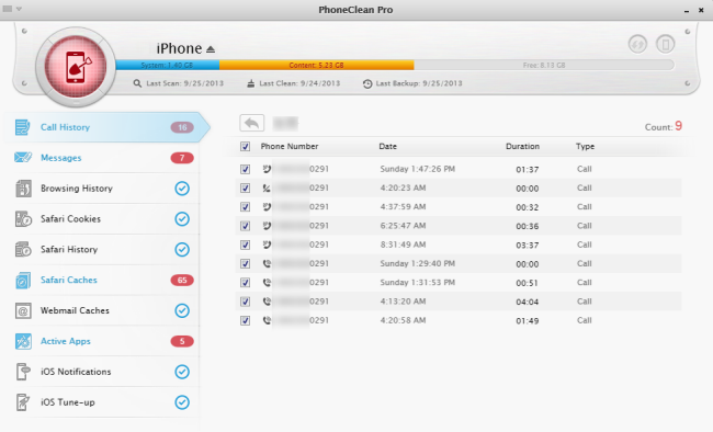 clear app cache, cookies, and junk files on iOS 8