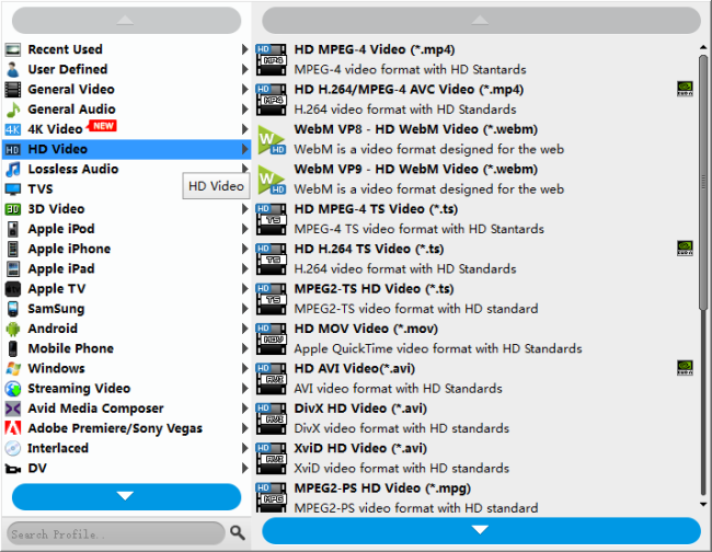 make HEVC/H.265 files playable with WD TV