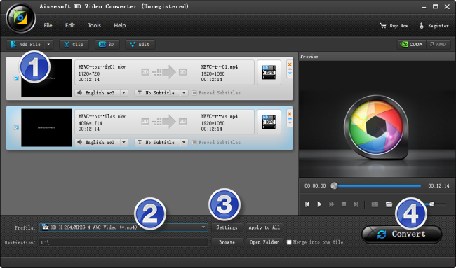 prepare 4K MKV with HEVC/H.265 codec for playback in VLC