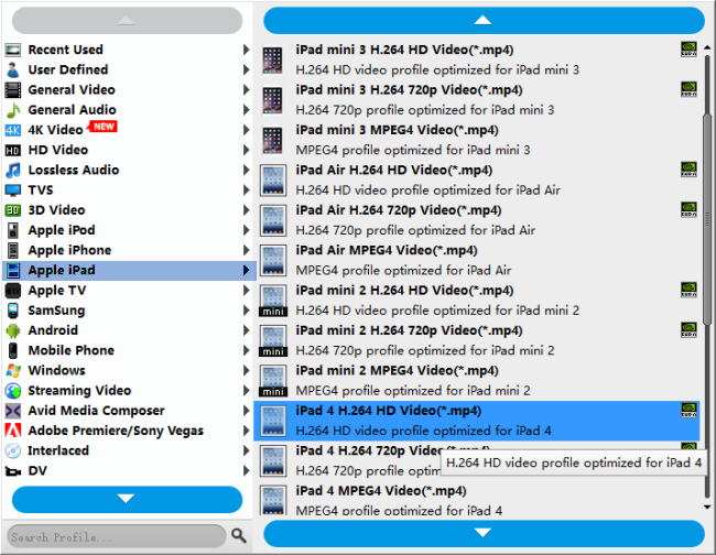 encode MKV files for iPad Pro
