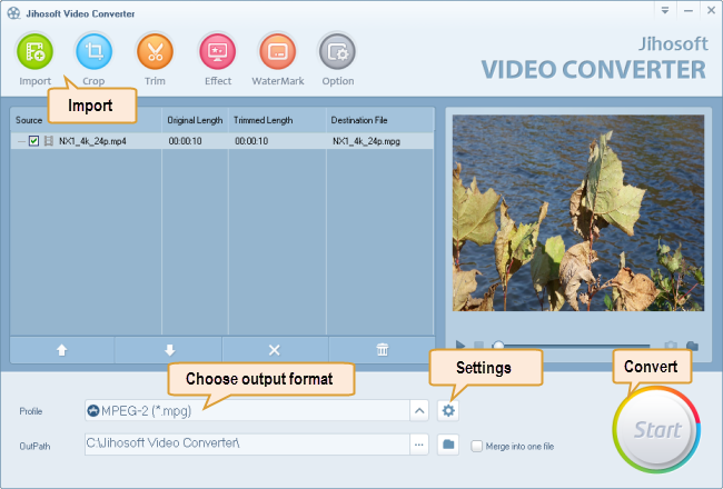 convert H.265/HEVC media to any format