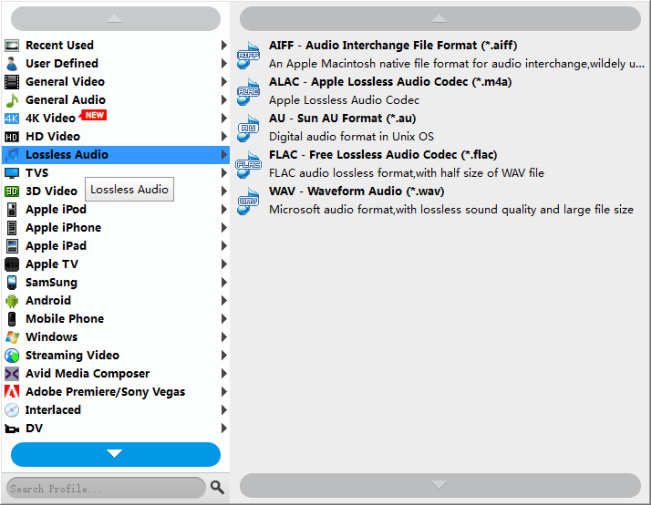 extract audio files from FLV, MTS, MKV, XAVC, MXF, MP4