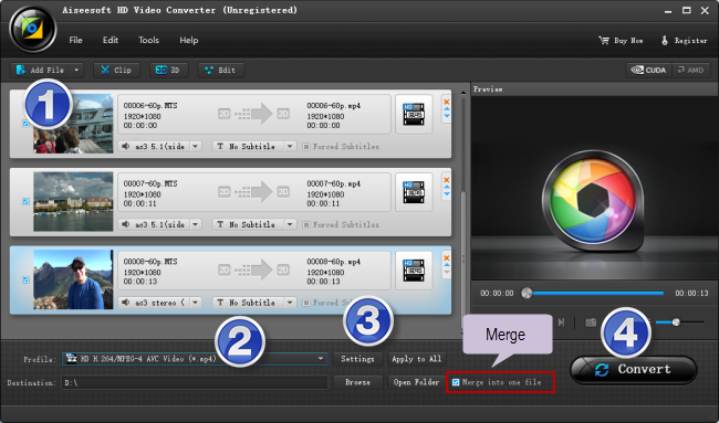 transcode XAVC S video files for GoPro Studio
