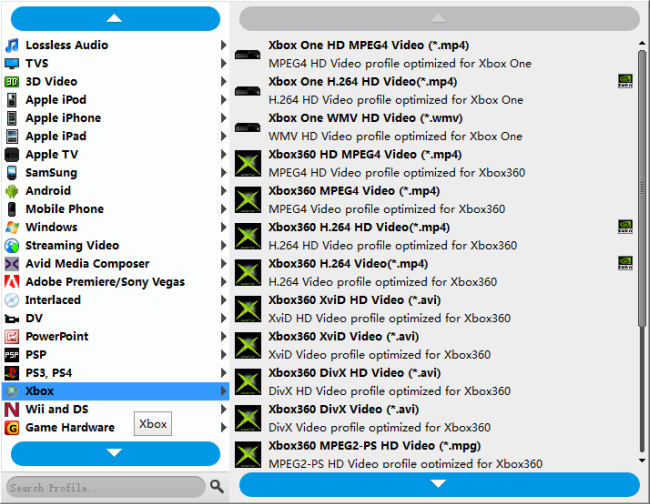 let Xbox One read 4K HEVC/H.265 files